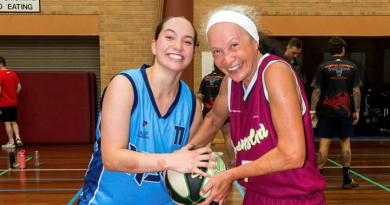 Leading Aircraftwoman Desiree Stafford and her daughter Aircraftwoman Pani Davidson prepare for the interstate ADF Basketball championships at RAAF Williams, Victoria. Story by Leading Seaman Nadav Harel. Photos by Corporal Michael Currie.