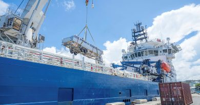ADV Reliant delivers one of three boats to be given to the Royal Solomon Islands Police Force during a port visit to Honiara, Solomon Islands. Story by Captain Lyndon Harvey. Photos by Lieutenant Commander Brenton-James Glover.