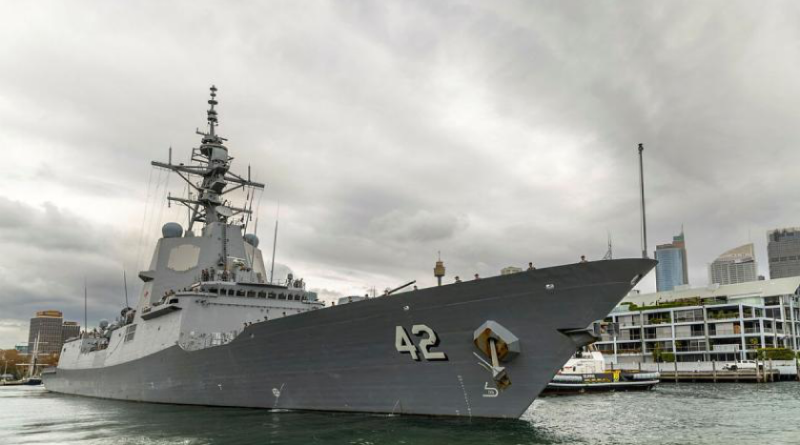 HMAS Sydney departs Fleet Base East, Sydney to embark on the fleet's second regional presence deployment for 2025. Photo by Chief Petty Officer Helen Frank.