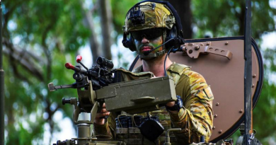 Gunner Ryan Fabri, of 20th Regiment, Royal Australian Artillery, takes part in Exercise Chimera Walk at Shoalwater Bay Training Area, Queensland. Story and photos by Captain Tadek Markowski.