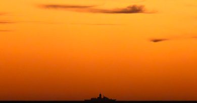 HMAS Stuart during the sunrise off Western Australia while deployed for ASWEX. Story by Lieutenant Marcus Middleton. Photos by Leading Seaman Iggy Roberts.