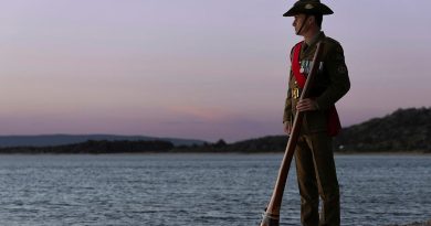 Indigenous soldier’s tribute at Anzac Cove Indigenous soldier’s tribute at Anzac Cove
