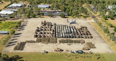 Australian Army soldiers from 3rd Brigade, alongside members from partner nations, on parade at Lavarack Barracks, Townsville. Story by Major Diana Jennings. Photo by Lance Bombardier Christien Vestergaard.