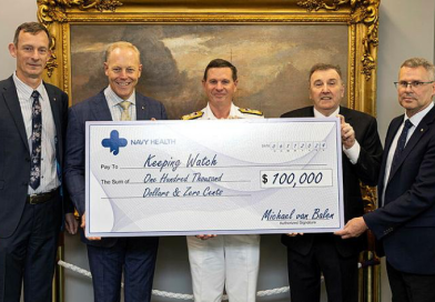 Donation supports Navy families