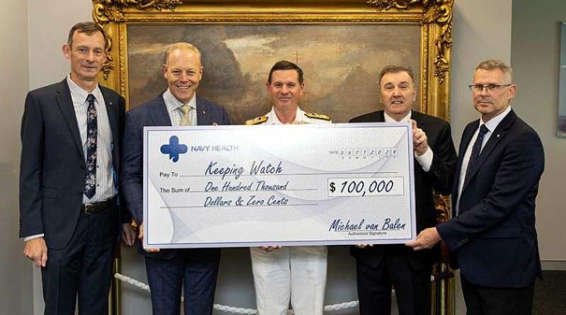 Donation supports Navy families