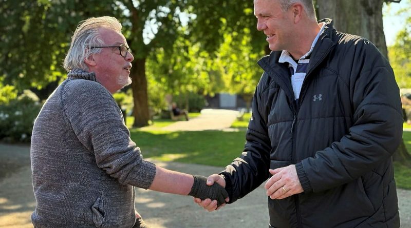 Chief of Air Force, Air Marshal Stephen Chappell, meets local man Erik Adriaensen at the graves of fallen aviators from 464 Squadron at Eindhoven, Netherlands. Story by Flight Lieutenant Grace Casey-Maughan.