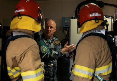 First responders in seaborne damage control drills
