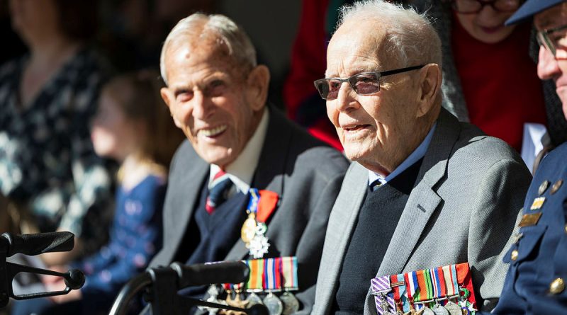 World War Bomber Command veterans Howard Hendrick and Ray Merrill attend the 2025 Bomber Command Commemorative Service in Adelaide. Story by Flying Officer Shanea Zeegers. Photos by Leading Aircraftwoman Taylor Anderson.