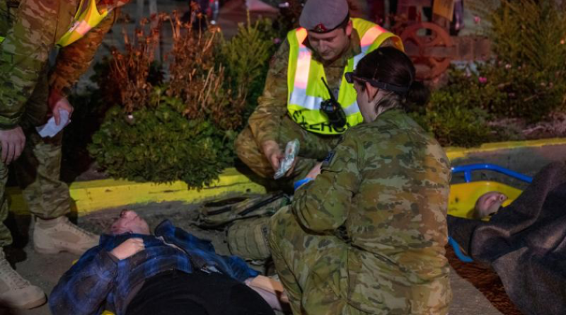 Defence and civilian agencies handle simulated mass casualties from a truck-on-train crash scenario in rural Victoria. Story by Corporal Luke Bellman. Photos by Private Nicholas Stoewer.