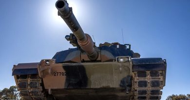 An Australian M1A2 SEP v3 main battle tank at Puckapunyal Military Area, Victoria. Photo by Corporal Michael Currie.