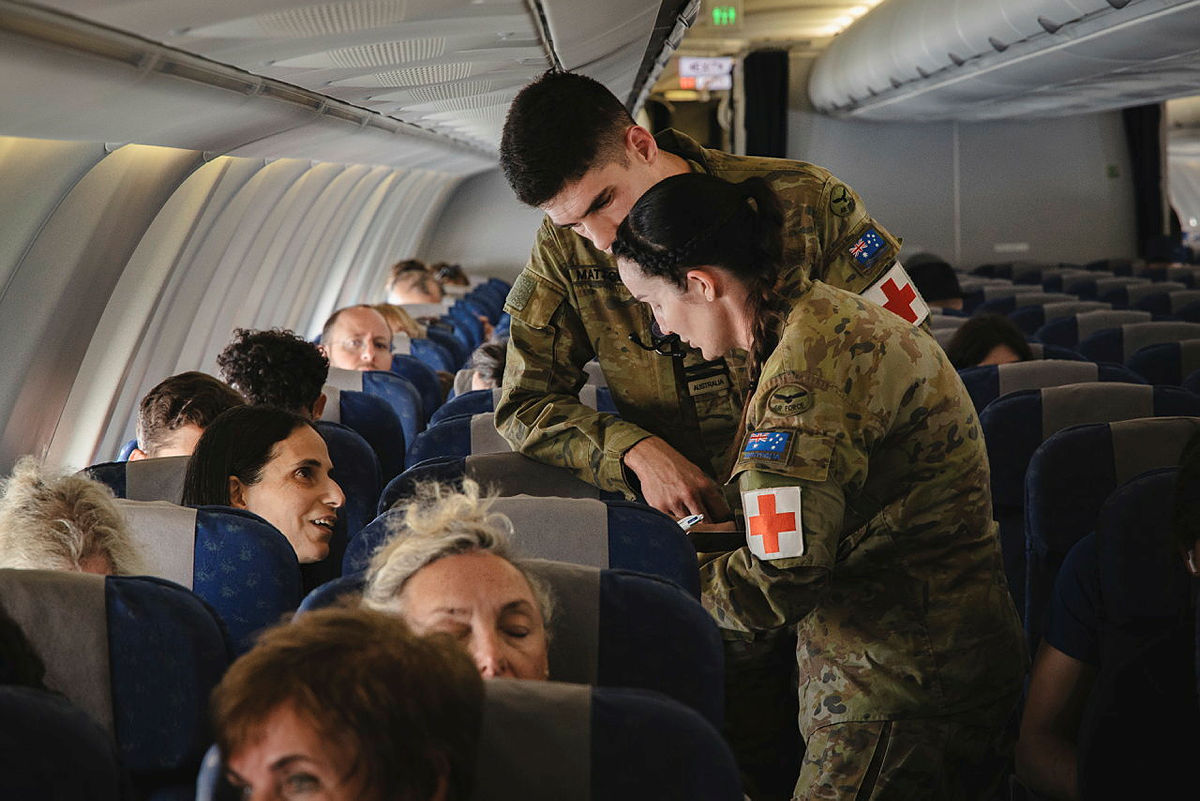 Israel relief flight shows pride in mission