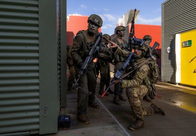 Multinational battlegroup practises urban ops
