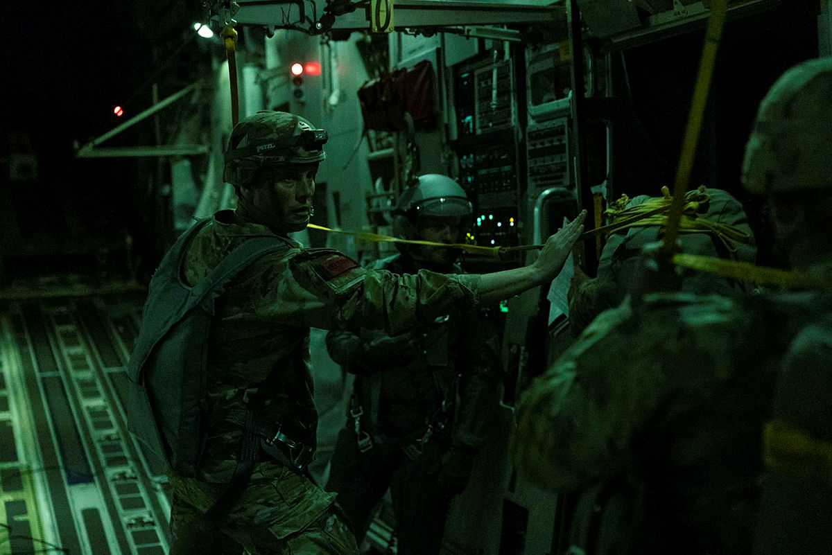 Allied paratroopers own the night