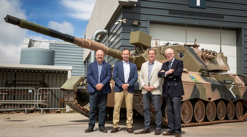 Australian Army Leopard AS1 tank is presented by Colonel Michael King and Lieutenant Michael Henderson of the Australian Army to Lieutenant General Sir William Rollo and Chris Pearce of the Tank Museum, United Kingdom. Story by Captain Edward Pym. Photos supplied.