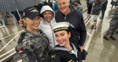 Family and friends of HMAS Sydney’s crew welcome them on the wharf of Fleet Base East after four-and-a-half months at sea. Story and photos by Lieutenant Hinako Shiraishi.