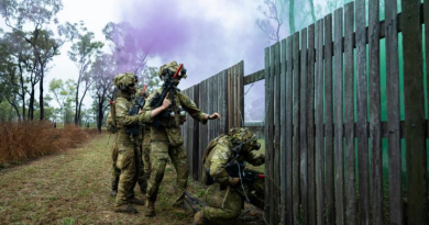 Australian Army soldiers from the 3rd Combat Engineer Regiment conduct an assault at Line Creek Junction during Exercise Talisman Sabre. Story by Major Diana Jennings. Photos by Lance Corporal Jessica Gray.