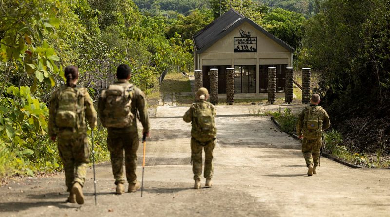 Recipients of the Jonathan Church Good Soldiering Award (JCGSA) approach the Sandakan Death March Memorial in Sabah, Malaysia, while retracing the historic route. Story and photos by Sergeant Matthew Bickerton.