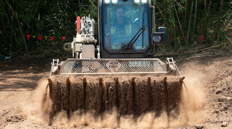 Lance Corporal Alex O'Neill, of 6th Engineer Support Regiment, operates a military dozer during culvert construction on Erub Island as part of the 2025 Army Ailan Community Assistance Program (AACAP). Story by Captain Jordan Grantham. Photos by Captain Joanne Leca.