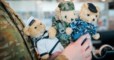 Sales of Legacy bears support the annual national appeal to raise awareness and funds for the families of veterans who have given their life or health in service to our country. Story by Leading Seaman Nadav Harel. Photo by Emma Taylor.