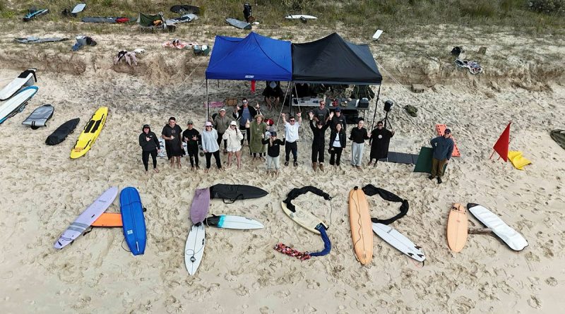 The Air Force Surf Riders Association’s 2025 Festival of Surfing united 40 personnel at Seal Rocks, New South Wales. Story by Wing Commander Deanna Nott. Photos by Corporal Leigh Gammie.