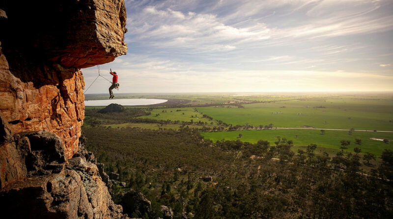 Defence personnel conduct a climb during the rock phase of Rock and Ice at Mt Arapiles. Story by Corporal Michael Rogers. Photos by Lieutenant Sebastian Ashton.
