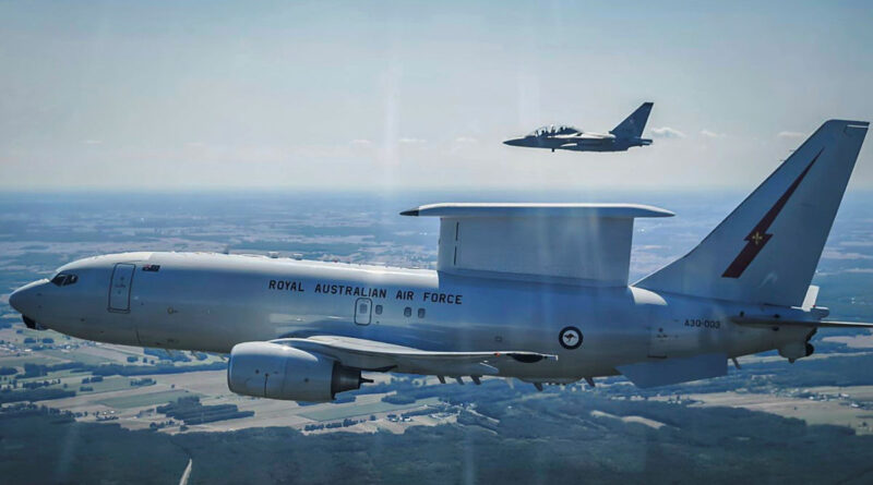 A Royal Australian Air Force E-7A Wedgetail conducts a flyover in support of Polish Armed Forces Day celebrations during deployment to Operation Kudu in Poland. Story by Captain Karam Louli.
