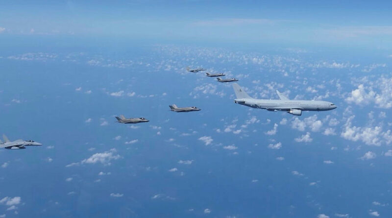 Ahead of Exercise Bushido Guardian, Royal Australian Air Force, Japan Air Self-Defense Forces and United States Air Force fast jets conduct a trilateral activity. Story by Flight Lieutenant Rob Hodgson.