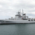 Eyre arrives at her home port