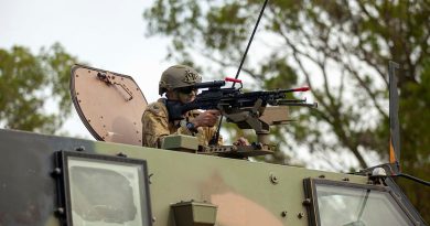 Army School of Electrical and Mechanical Engineering members take part in a combat service support activity in the Albury Wodonga Military Area during the school’s biannual field training exercise. Story by Captain Krysten Clifton. Photos by Flight Sergeant Matthew Wright.
