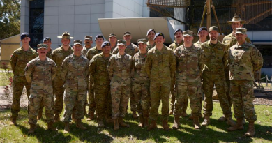 Graduating students, instructors and support staff of the Air Defence Artillery Fire Control Officer course held at RAAF Base Williamtown. Story by Flight Lieutenant Grace Casey-Maughan. Photo by Leading Aircraftwoman Laura Flower.