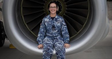 Royal Australian Air Force officer Flight Lieutenant Belinda Gabrielsen deployed on Operation Kudu in Poland. Photo by Leading Seeaman Kylie Jagiello.