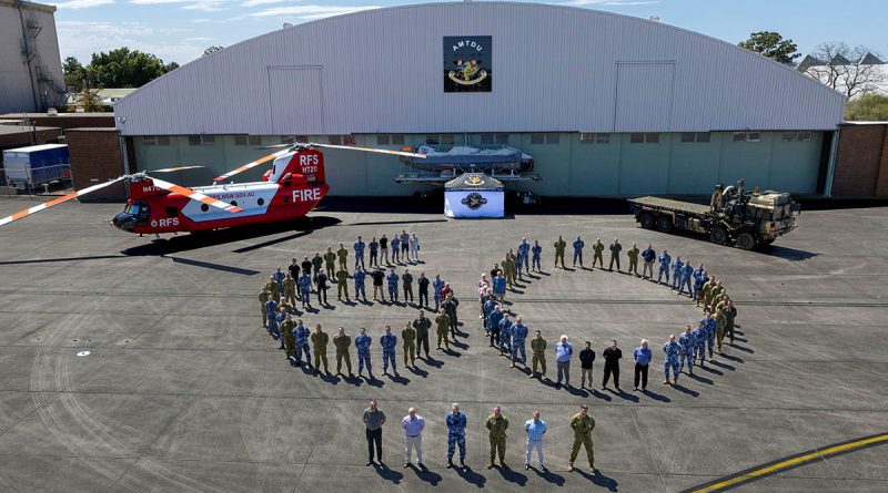 Air Mobility Training and Development Unit personnel gather for a group photo at RAAF Base Richmond, NSW. Photos by Leading Aircraftwoman Aiesha White-Kratz.