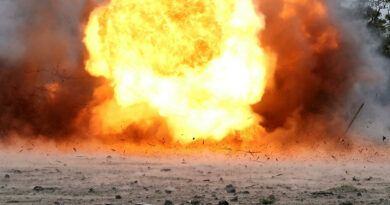 An F60 Bangalore torpedo explodes at a demolitions range at the School of Military Engineering, Holsworthy, NSW. Story and photos by Major Dan Mazurek.
