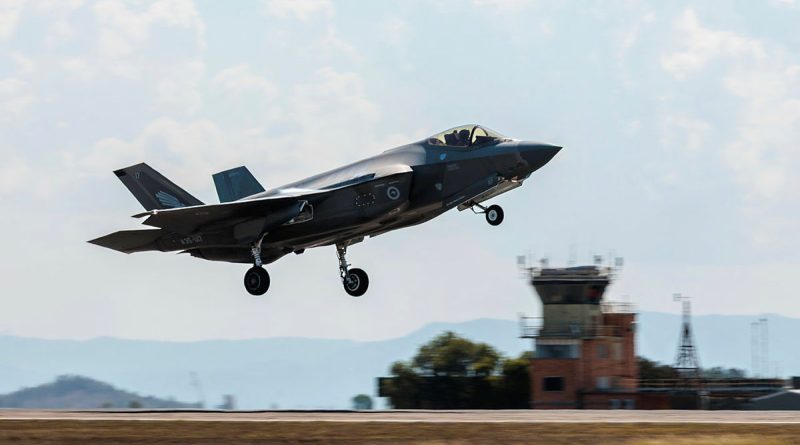 An F-35A Lightning II from 77 Squadron takes off from RAAF Base Townsville, Queensland, during Exercise Black Dagger 25-2. Story by Flight Lieutenant Sharon Sebastian. Photos by Leading Aircraftwoman Nell Bradbury.