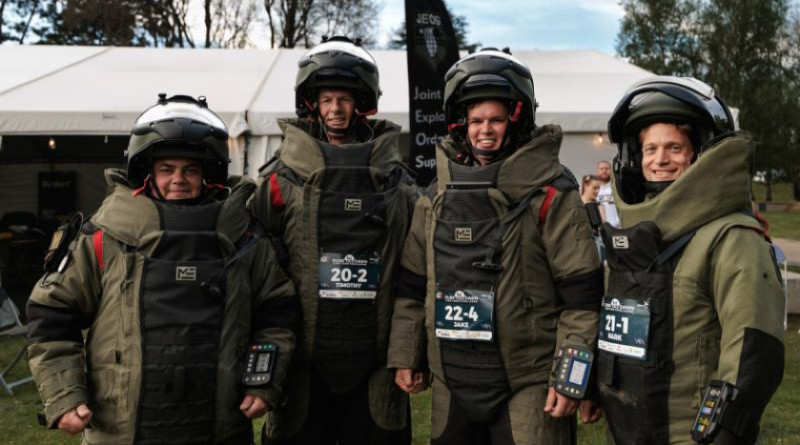 From left, Lieutenant Colonel Mat Brooks, Warrant Officer Tim Duke, Captain Samuel Marsh and Captain Mark Gibbs, the Joint Explosive Ordnance Support team, during the Bravery Trust Dusk till Dawn challenge in Canberra. Story by Sergeant Matthew Bickerton. Photos by Sergeant Samuel Miller.