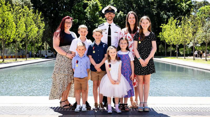 Defence family members at the Child of the ADF Medallion presentation, Hyde Park. Story by Lieutenant Marcus Middleton. Photos by Leading Seaman David Cox.