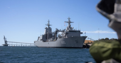 HMAS Supply arrives at Twofold Bay. Story by Lieutenant Natalie Starkoff.