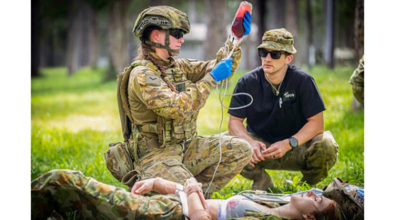 Frozen blood products can support ADF health clinicians to deliver trauma care in challenging and harsh environments. Story by Michelle Hoare. Photo by Corporal Melina Young.