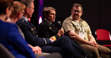 Surgeon General of the ADF and patron of the Australasian Military Medicine Association, Rear Admiral Sonya Bennett, addresses the conference. Story by Michelle Hoare.