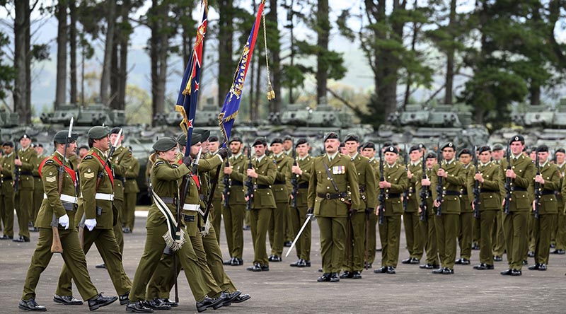 Ngāti Tūmatauenga, the New Zealand Army formally stands up its newly-formed Motorised Infantry Battalion at Linton Military Camp on Friday 5 December, 2025. RNZDF photo.