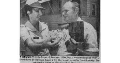 A photo from the 1984 newspaper article.