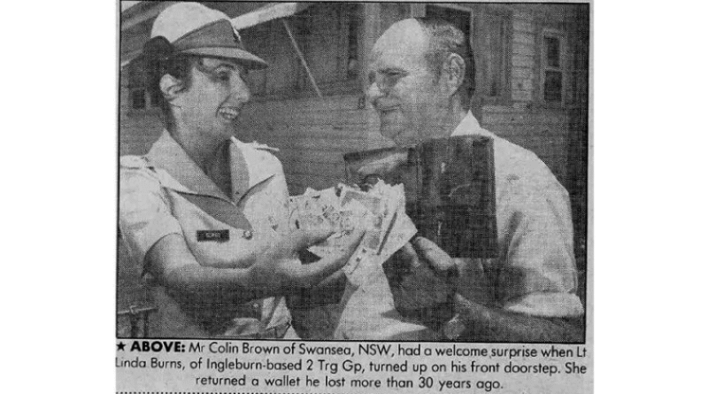 A photo from the 1984 newspaper article.
