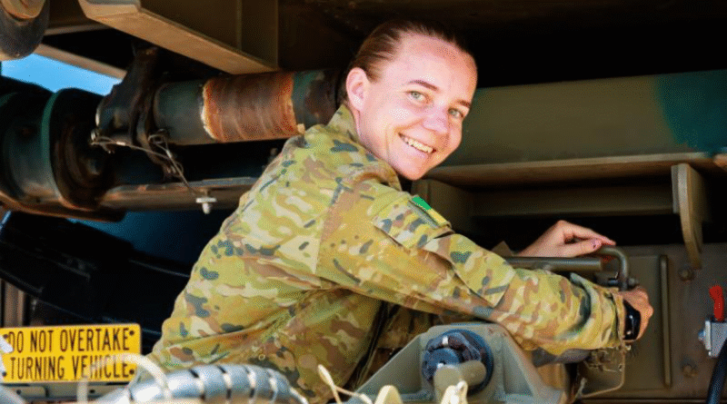 Corporal Jessica Hoult from the Regional Driver Training Wing at Robertson Barracks says the pay increase makes sense. Story by Captain Jacob Joseph. Photo by Private Darcy Fisher.