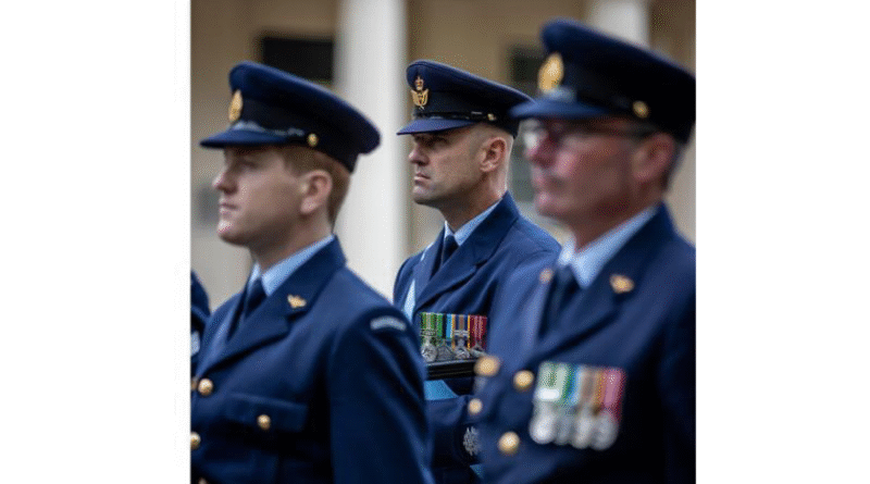 Air Force Warrant Officer Ivan Petrovic, centre, has been awarded a Conspicuous Service Medal in this year’s Australia Day honours. Story by Flying Officer Sarah Roberson. Photo by Leading Seaman Nadav Harel.