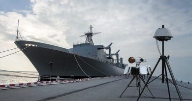 DroneShield's rapidly deployable fixed-site C-UAS solution at a Defence site. Image supplied by DroneShield.