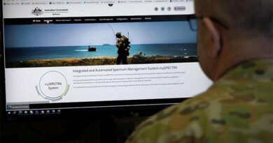 A soldier views the new mySPECTRA software on his work computer. Photo by Corporal Luke Bellman.